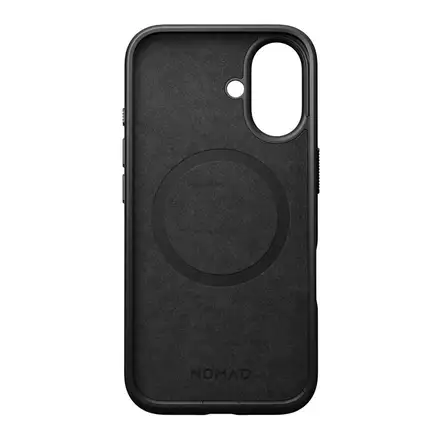 Nomad kryt Modern Leather Case Magsafe pre iPhone 16 - Black