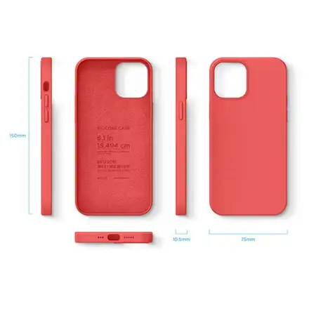 Elago kryt Silicone Case pre iPhone 12/12 Pro - Red