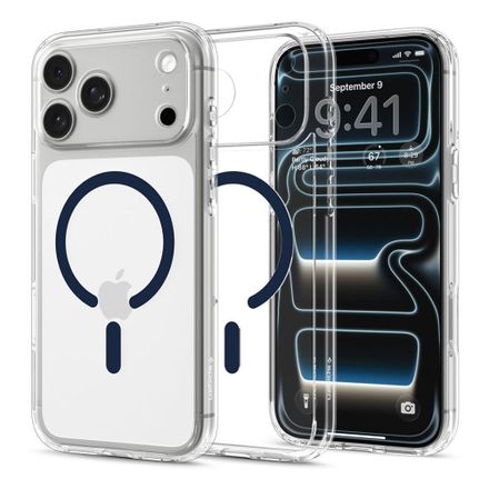 Spigen kryt Ultra Hybrid Magsafe pre iPhone 18 Pro Max - Clear Deep Blue