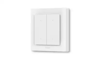 Aqara Smart Home Dvojvypínač (4x tl.,2 kanály) s 2x relé H2 EU,Zigbee a Thread