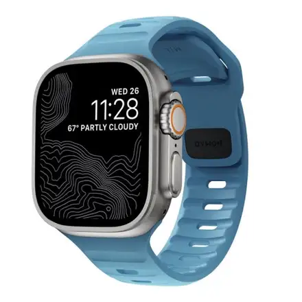 Nomad remienok Sport Strap pre Apple Watch 44-49mm - Electric Blue