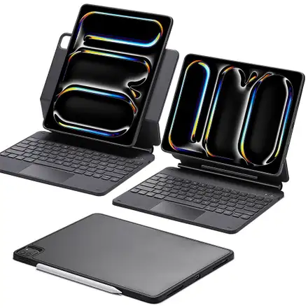 ESR klávesnica Rebound Magnetic Keyboard Case pre iPad Pro 13" M4 2024 Eng - Black