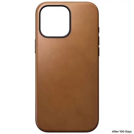Nomad kryt Modern Leather Case Magsafe pre iPhone 16 Pro Max - English Tan