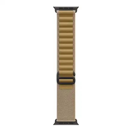Apple Watch 49mm Tan Alpine Loop - Small - Black Titanium Finish