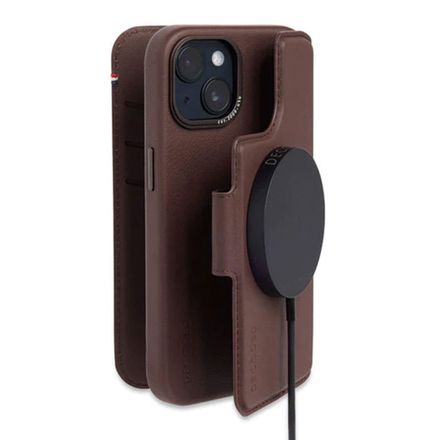 Decoded puzdro Leather Detachable Wallet MagSafe pre iPhone 14 Plus - Brown