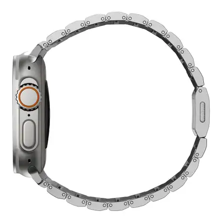 Nomad remienok pre Apple Watch 44-49mm - Titanium Band/Natural Hardware