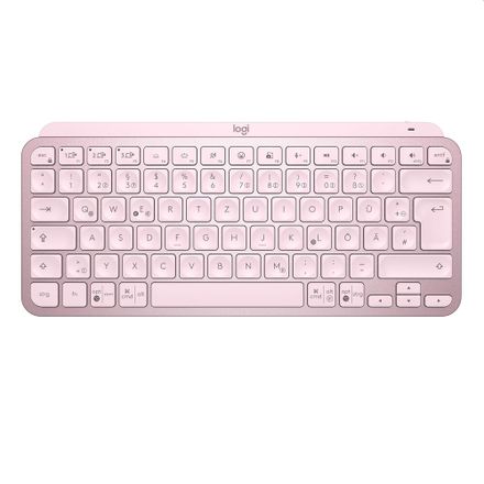 Logitech MX Keys Mini - bezdrôtová podsvietená klávesnica, US - ružová