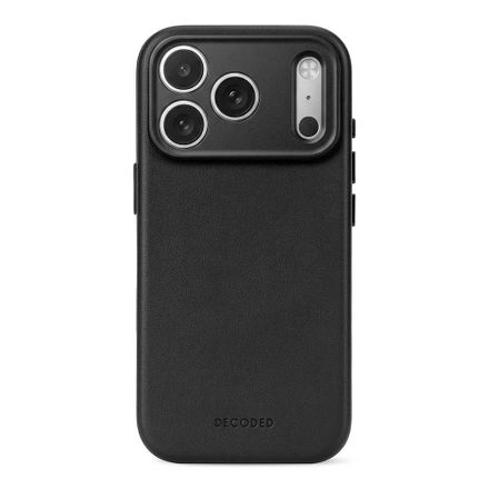 Decoded kryt Leather Case Magsafe pre iPhone 18 Pro Max - Black