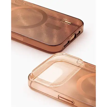 iDeal Fashion Clear Case MagSafe iPhone 17 Pro Max / 18 Pro Max Mocha Mousse