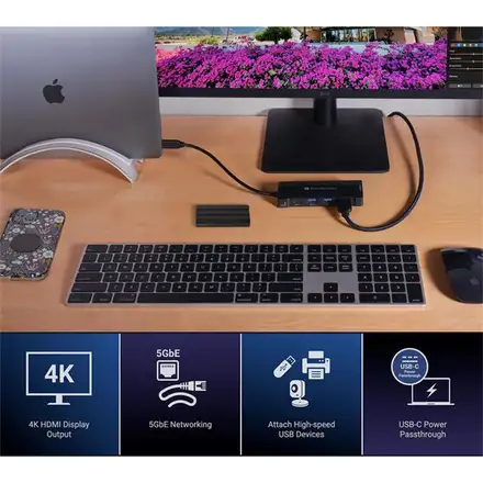 Sonnet Echo 6 USB-C Multi Hub - Black