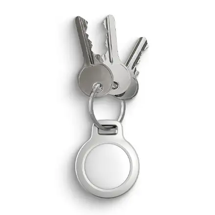 Nomad puzdro Rugged Keychain pre Airtag - White