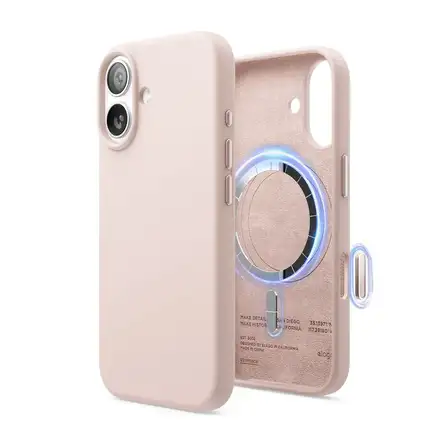Elago kryt Silicone Case Magsafe Camera Control pre iPhone 17 - Lovely Pink