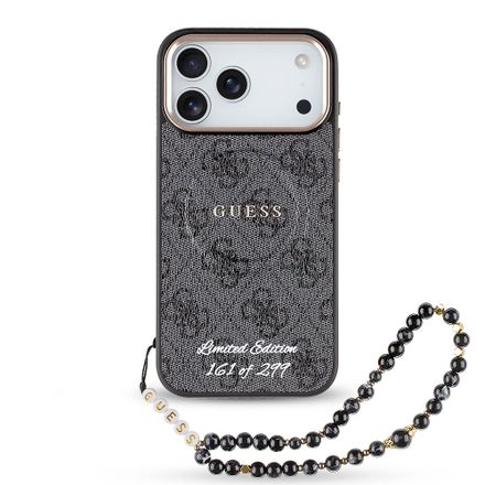 Guess PU 4G MagSafe Strap Limited Edition 299 kryt iPhone 17 Pro Max čierny