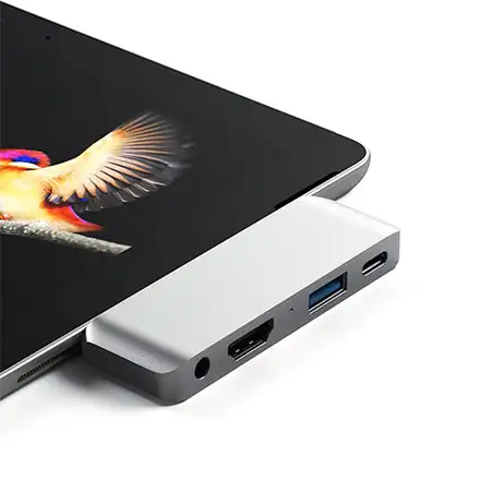 Satechi USB-C Mobile Pro Hub pre iPad Pro/Air 10.9" 2020 - Silver