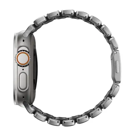 Nomad remienok Stratos pre Apple Watch 44-49mm - Black/Natural Hardware