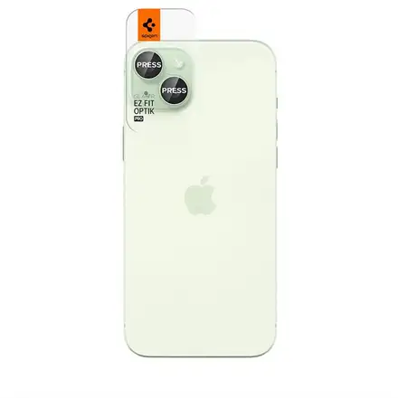 Spigen Optik Pro Lens Protector pre iPhone 15/15 Plus - Green