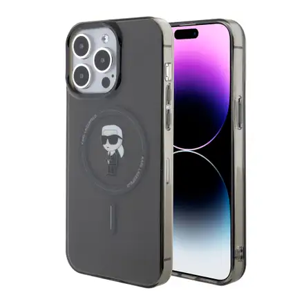 Karl Lagerfeld IML Ikonik MagSafe kryt iPhone 15 Pro Max čierny