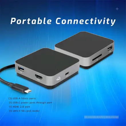 OWC USB-C Travel Dock - Space Gray