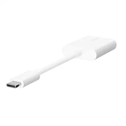 Belkin RockStar USB-C Audio + Charge Adapter - White