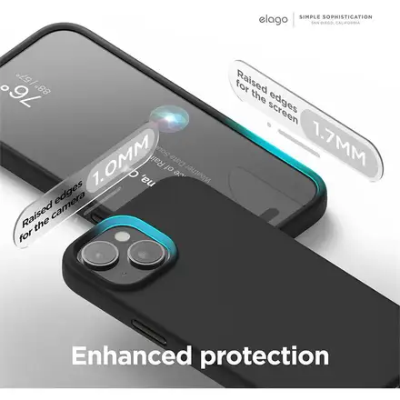 Elago kryt Silicone Case Magsafe pre iPhone 15 - Black