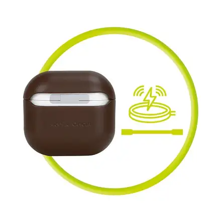 Mobile Origin puzdro Leather case pre Airpods 4/5 - Brown