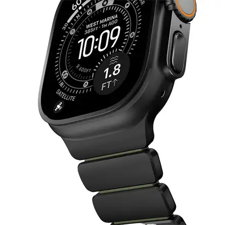 Nomad remienok Stratos pre Apple Watch 44-49mm - Forest Green/Black Hardware