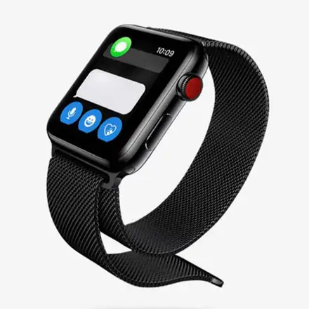Devia Apple Watch Elegant Series Milanese Loop 44/45/46mm - Space Black