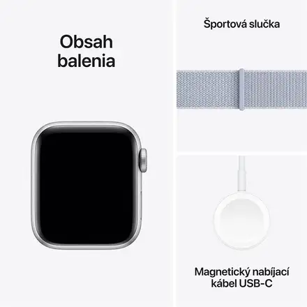 Apple Watch SE 2 GPS 44mm puzdro zo strieborného hliníka *Trieda B*