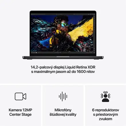 CTO MacBook Pro 14" Apple M4 Max 16C CPU 40C GPU 128GB 1TB Kozmický čierny SK