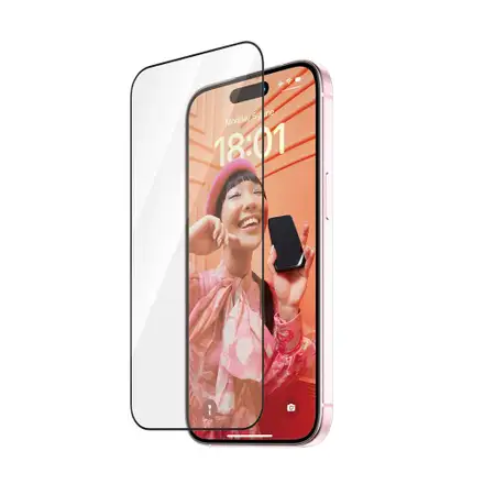 PanzerGlass ochranné sklo UWF Refresh pre iPhone 15 - Black Frame