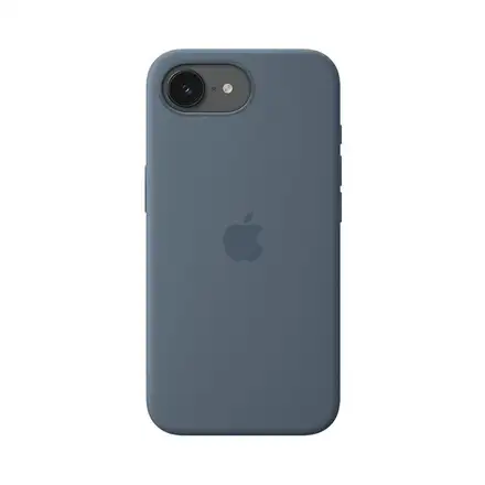 iPhone 17e Silicone Case with MagSafe – Oceľovo modrá