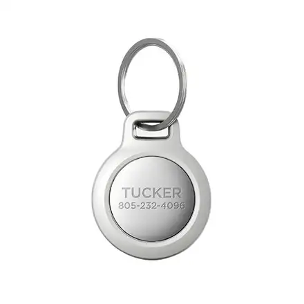 Nomad puzdro Rugged Keychain pre Airtag - White