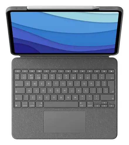 Logitech COMBO TOUCH pre iPad Pro 12.9"  (5. a 6. gen.) - šedá - UK