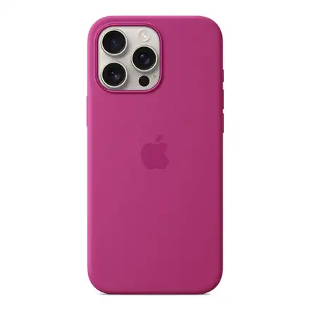 iPhone 16 Pro Max Silicone Case with MagSafe - Fuchsia