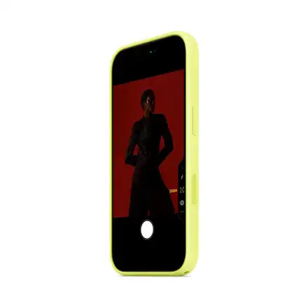 iPhone 17 Pro Silicone Case with MagSafe – Neónová žltá
