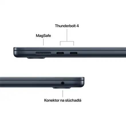 MacBook Air 15" Apple M5 10C CPU 10C GPU 16GB 512GB Polnočný SK