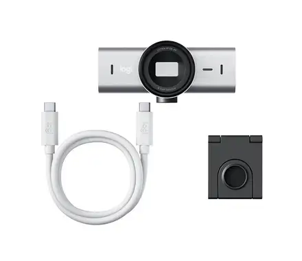 Logitech MX Brio - 4K Ultra HD web kamera - svetlošedá