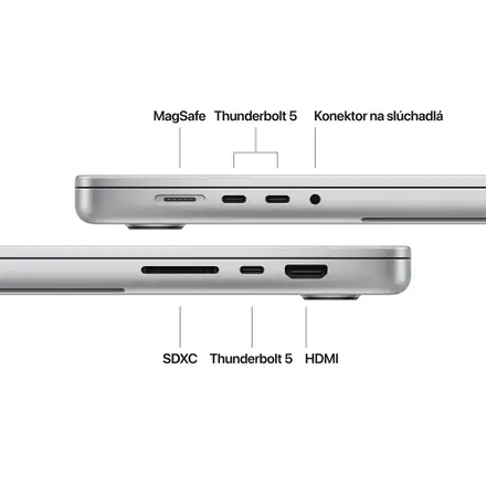 MacBook Pro 16" Apple M4 Pro 14C CPU 20C GPU 24GB 512GB Strieborný SK