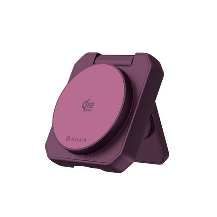 Adam Elements MAG 25 Qi2 25W 2-in-1 Pocket Wireless Charging Station - Burgundy