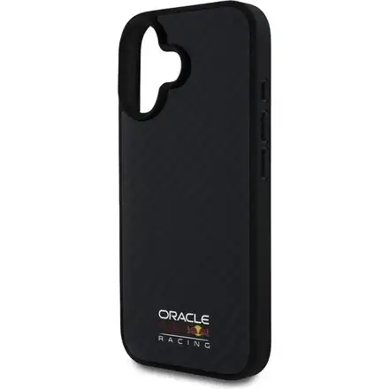 Red Bull Carbon Shiny MagSafe Zadný Kryt pre iPhone 16 čierny