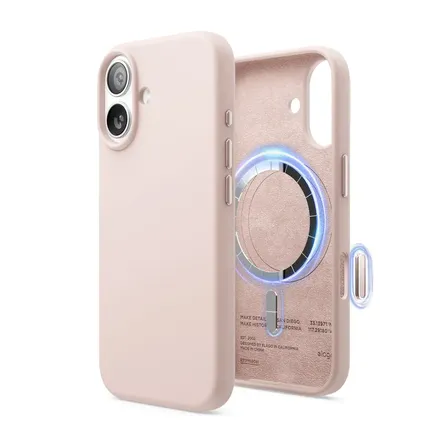 Elago kryt Silicone Case Magsafe Camera Control pre iPhone 17 - Lovely Pink