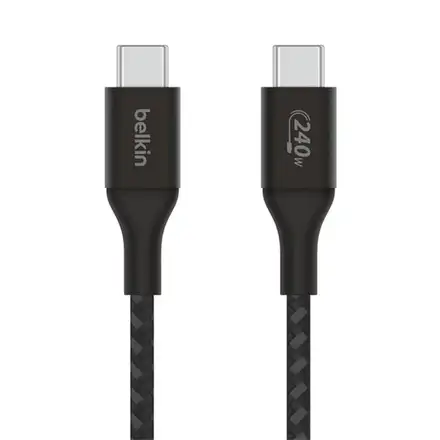 Belkin kábel Boost Charge Double-Braided USB-C to USB-C 2m 240W - Black