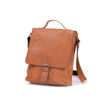 Baoobaoo Brašňa Vertical Flapbag 13" Tan