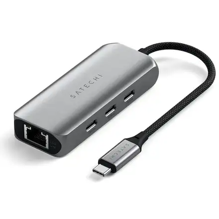 Satechi USB-C Hub 4-in-1 with 2.5 Gigabit Ethernet - Space Gray