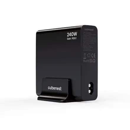 Cubenest S6D0 PD 3.1 GaN Adaptér 240W - čierna