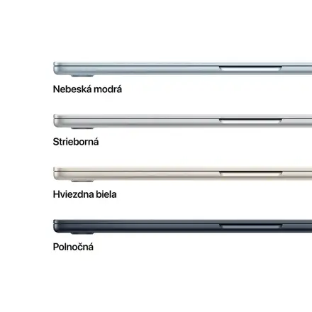 MacBook Air 15" Apple M4 10C CPU 10C GPU 16GB 256GB Strieborný SK