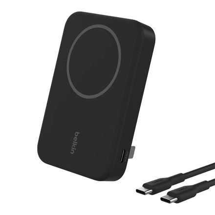 Belkin Boost Charge Pro Magnetic Power Bank with Qi2 8K + Stand - Black