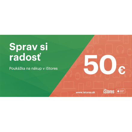 50 € poukážka ako darček k iPhonu
