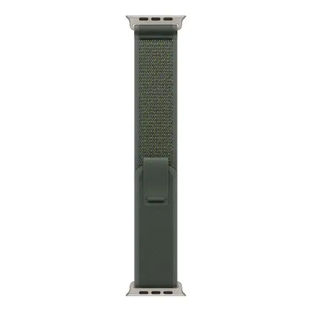 Apple Watch 49mm Green Trail Loop - M/L - Natural Titanium Finish *Rozbalený*