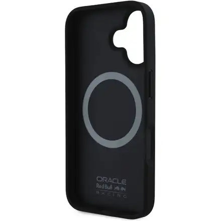 Red Bull Carbon Shiny MagSafe Zadný Kryt pre iPhone 16 čierny
